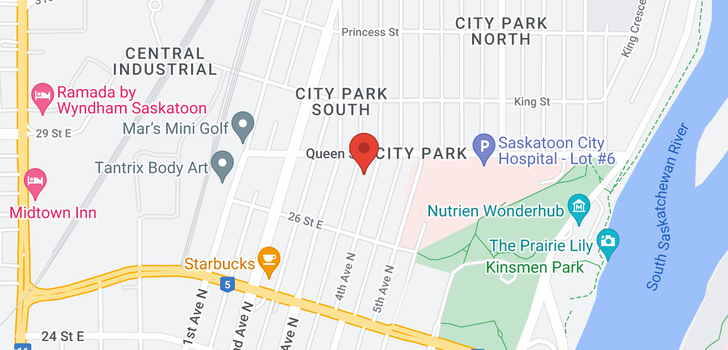 map of 703 537 4th AVE N